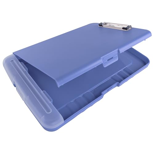 Super Z Outlet Slim Plastic Nursing RN Style Lightweight Coaches Clipboard with Open Foldable Storage, Classroom Teacher College Size (9.5" x 14") (Lavender, 9.5" x 14") - color: Lavender, size: 9.5" x 14"