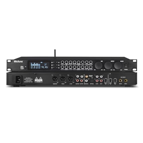 KT900DSP Feedback Suppressor Preamp Preamplifier Karaoke Effector Digital Pre-stage Effector Anti-howling Audio Processor Echo USB MP3 Bluetooth Optical