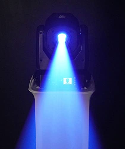 Rockville Rock SPOT 260W DJ Moving Head Light with ROCKFORCE W2 Controller | Wireless DMX, 120W, 5100 Lux, 14 Channels, Prism, 6 Gobos, 7 Colors, Zoom, Sound Activated, 192-Channel 2.4GHz, 2-items