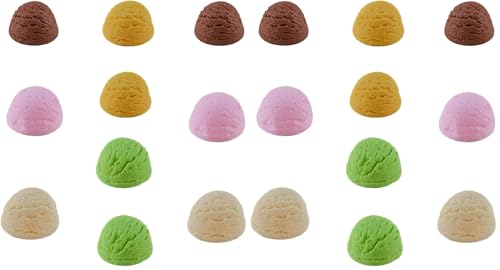 10 PCS Simulated Ice Cream Ball Fake Ice Cream Artificial Desserts Model DIY Accessories for Kitchen Home Party Decoration Prop Display (Pack of 2) - size: free size (Pack of 2)