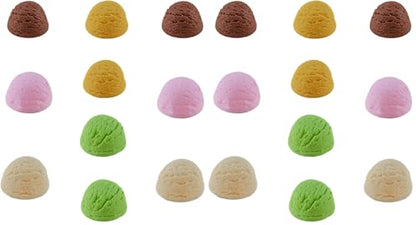 10 PCS Simulated Ice Cream Ball Fake Ice Cream Artificial Desserts Model DIY Accessories for Kitchen Home Party Decoration Prop Display (Pack of 2) - size: free size (Pack of 2)
