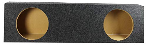 Q Power Dual 10" Sealed Heavy Duty Truck Subwoofer Box Enclosure | HD210-TRUCK | Vehicle Stereo Equipment Accessory for Custom Bass and Sound System Installations - style: 10" Dual Carpet