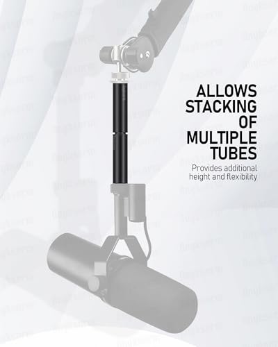 6 Inch Mic Stand Extension Tube KE26XL, 5/8-27 Male to Female, 1 Pack - size: 6-INCHS