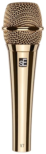 SE ELECTRONICS V7 Gold Dynamic Supercardioid Handheld Microphone, Gold - color: V7 - Gold
