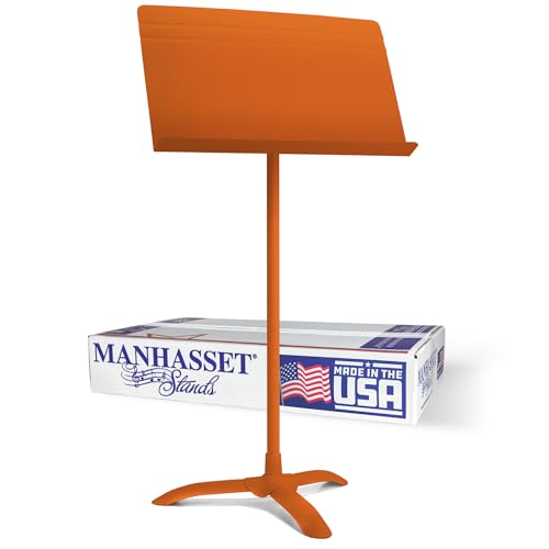 Manhasset 48 Symphony Music Stand- Textured Orange - color: Orange, Matte, size: Pack of 1
