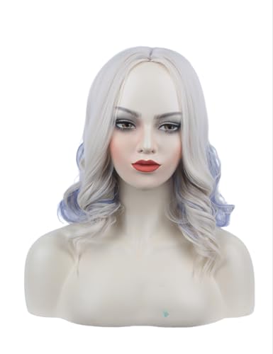 Blonde Ombre Blue Anime Cosplay Wig for Halloween Costume Party (Small Head) - color: Blonde Ombre Blue
