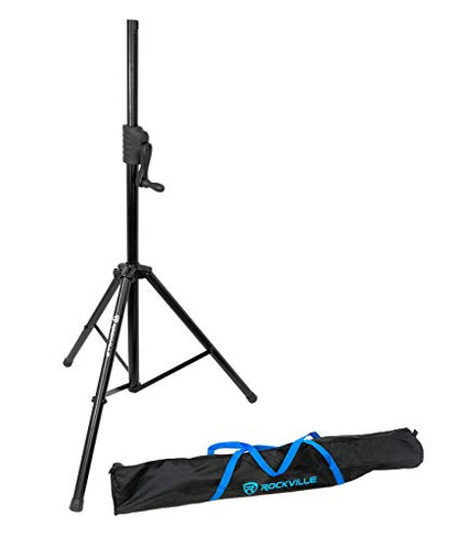 Rockville KPS12 12" 3-Way Karaoke Speaker Pair Bundle with RVCS2 Stands | 1600W Peak / 400W RMS Each, 8 Ohm, 2 Crank-Up Stands with Carry Bags, 2 RVSSA1 Pole Adapters, Wall Brackets, DJ PA, 6-Items