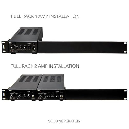 OSD Audio PAX-50 50W Commercial 70V Amplifier, 2 Channel, Class D - ¼ Rack Width, 1U Height - size: 50W, style: PAX-50