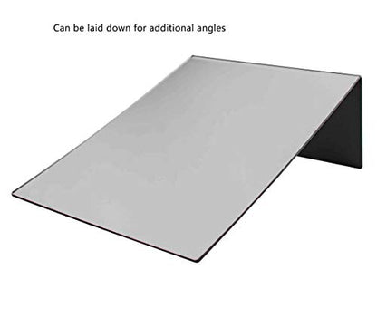 Marketing Holders 4 Pack Acrylic Mirror 9" x 12" Slant Back Reflective Portable Lucite Stand for Retail Jewelry Piercing Counters Makeup Vanities and Hair Salons - size: 9"w x 12"h