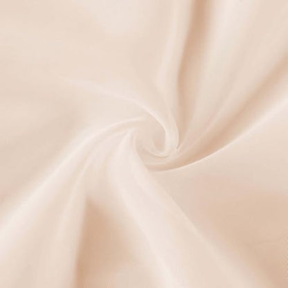 Tableclothsfactory Nude Sheer Premium Chiffon Curtain Panel Backdrop Drapery with Rod Pockets | 5ft x14ft - color: Nude, size: 5ftx14ft