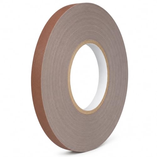 GGR Supplies CGT-80 Gaffers Stage Tape, Brown, 1/2 in x 60 yd, 1-Pack | 12 Mil Low-Gloss Cloth, Clean Removal from Most Surfaces, Water and Abrasion Resistant, Cable Management, Film, Photography - color: Brown, size: 1/2 in. (Pack of 1)