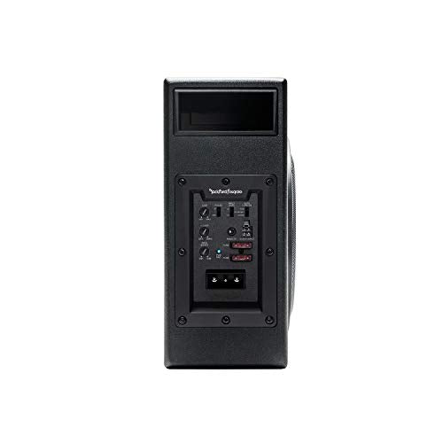 Rockford Fosgate Punch P300-8P Amplified 8" Subwoofer in Enclosure | All-in-One, Single Sub, Ported Slim Design for Truck / Small Car, Powered by an Internal 300-Watt Amplifier