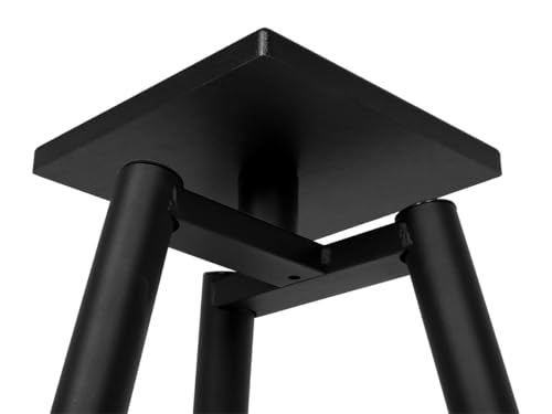 Monolith Easel Style Speaker Stand, 28in (Each) Adjustable Spikes, Supports up to 100 LBS, Sturdy Construction, Compatible with Most Bookshelf Speakers