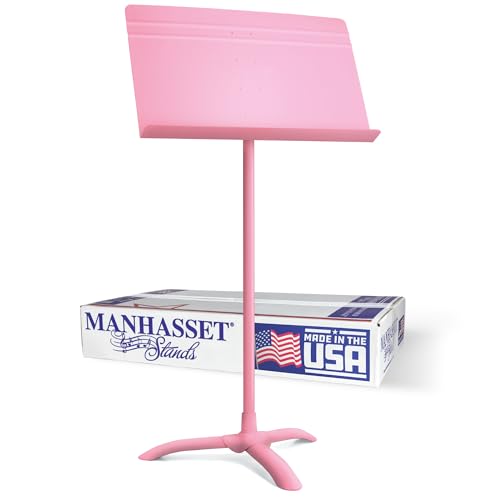 Manhasset 48 Symphony Music Stand for Sheet Music - Matte Pink - color: Pink, Matte, size: Pack of 1