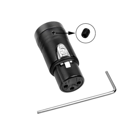Uonecn Low-Profile XLR 3Pin Connector, Right Angle XLR Female, Low Profile XLR Splitter for Audio Devices Black Red Blue Green(4-Piece Set) Package Includes Screw Wrench - color: 4 color, style: LP-XLR 3pin Female