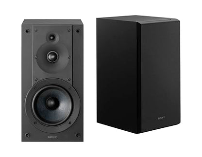 Sony SS-CS5M2 3-Way 3-Driver Hi-Res Compact Bookshelf Speakers (Pair) | CS Speaker Home Theater Series, 5.12-inch Woofer, High Precision Tweeters, Hi-Res Audio, Premium Componentry - style: Bookshelf Speakers (Pair)