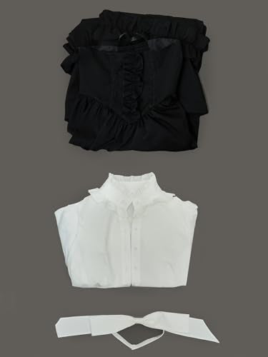 daizbella Victorian Dress for Women 2-Piece Victorian Blouse Skirt Set 1800s Edwardian Dress Medieval Costume - size: Small
