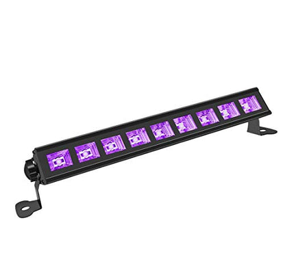 27W Black Light, HouLight 9 LED UV Blacklight Bar, Blacklights for Halloween, Birthday Parties, Stage Lighting, Weddings, Glow Parties and Black Light Party Supplies
