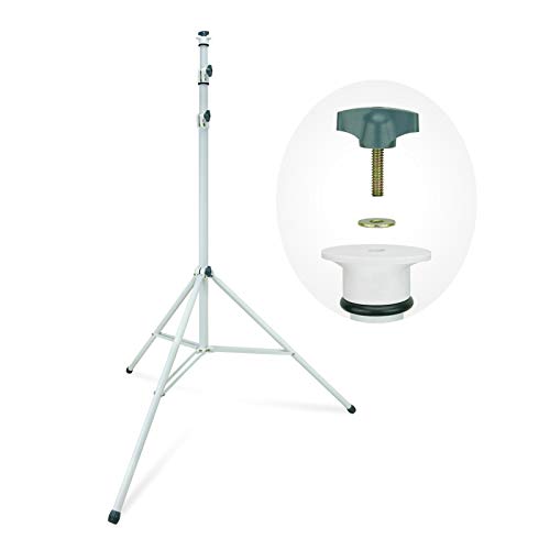 LINCO Lincostore 9 feet Heavy Duty Work Light Tripod Stand Only 1 Pack Star White Color for Work Light or Flood Light 1/4 Stud Head 8919-2W