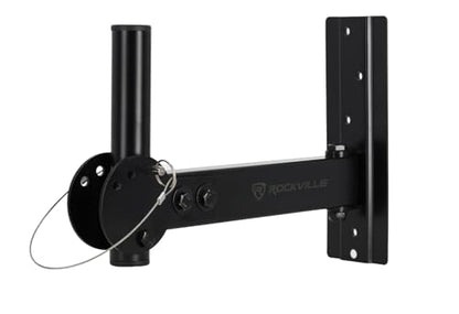 Rockville RPW30 Adjustable Wall Mount Bracket Pair for PA Speakers, 110 lb | Heavy Duty Steel, 110 lb Capacity Each, Horizontal and Vertical Tilt, Includes Mounting Hardware, for PA Speaker Installation - style: Tilt and Swivel