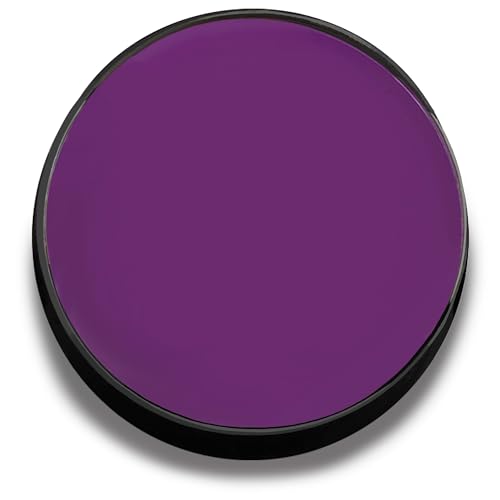 Mehron Makeup Color Cup Greasepaint - PURPLE, Face & Body Paint | High-Pigment, Long-Wear Cream Face Paint Makeup for Theater, Halloween, Cosplay, & More. Cruelty Free & Made in the USA. - color: Purple