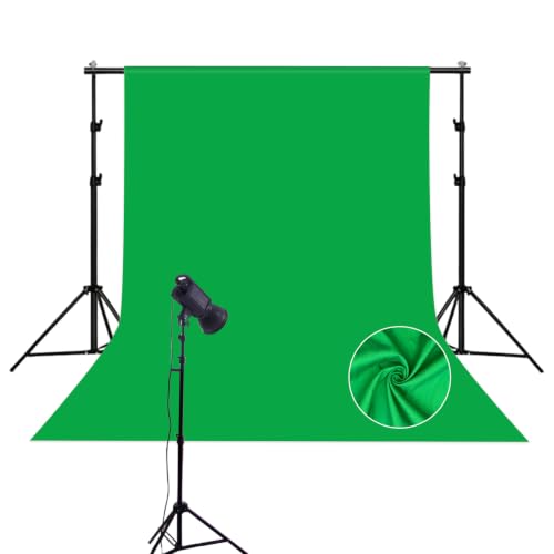 Dark Green Photography Backdrop for Photoshoot, 10x10 Ft Polyester Photo Backdrop Curtains, Dark Green Backdrops Screen for Photo Studio, Video, Content Creators, Birthday Parties Background - color: Deep Green