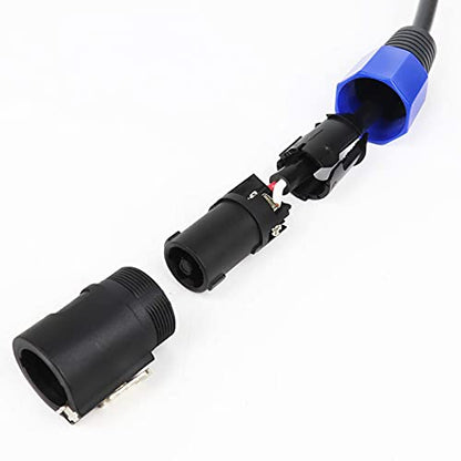 HBU Pack of 3 10 Feet SpeakOn to XLR Female Cable - 3pcs Pro Microphone Speak-On Male to 3 Pole XLR Extension Wire with Twist Lock (3 Packs) - size: 3 Pack