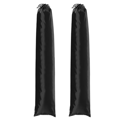 Tripod Case Bag, Nylon Tripod Storage Bag, Long Foldable Monopod Compact Carrying Organizer Pouch- Fitting for (Monopod/Light Stand/Umbrella/Travel) 39 x 8 In & 2 Pack & Black - size: 39 x 8 In