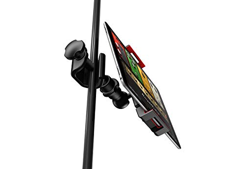 IK Multimedia iKlip 3 Tablet Holder for mic Stands, fits iPad and Android Tablets Between 7" to 12.9" with an Adjustable 360° Swivel and Soft-Touch fit - style: Stand mount