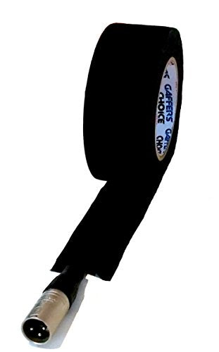 Gaffers Tape 2 inch x 35 Yard Black by GAFFER'S CHOICE - Bonus 5 Yards - Adhesive is Safer Than Duct Tape - Waterproof & Non-Reflective Multipurpose Gaffer Tape
