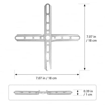 Ceiling Light Mounting Bracket Crossbar Metal Lamp Fixture 7.08In Cross Hanging Board Wall Mount Plate for Canopy Chandelier Light