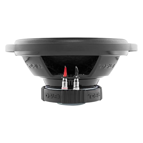 DS18 SLC-12S Subwoofer in Black - 12-Inch Speaker, 500W Max Power, 250W RMS Power, Aluminum 4 Layer Voice Coil, Black Steel Frame, SVC, 4 Ohm Impedance, Ferrite Magnet (1 Speaker) - style: 12 inch