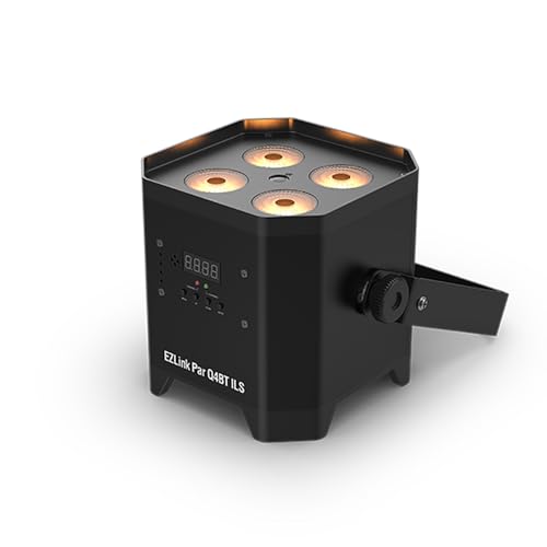 CHAUVET DJ – EZLink Par Q4BT ILS Battery Powered LED Par Light | Quad Color RGBA Output, Bluetooth Control from Mobile Devices, ILS and D-Fi USB Wireless DMX Compatibility
