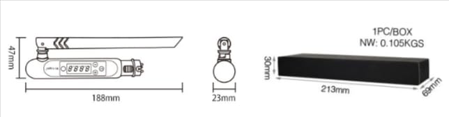 MiBOXER FUTD01 DMX512 Wireless LED Transmitter, 80 Channels, Black