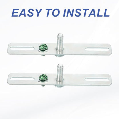 PATIKIL 4" Light Crossbar Kit, 2 Set Universal Light Fixture Mounting Bracket 1/4"-20 Tap Center Hole Ceiling Light Plate Canopy Hardware Set for Chandelier Wall Light, with Screw Pack