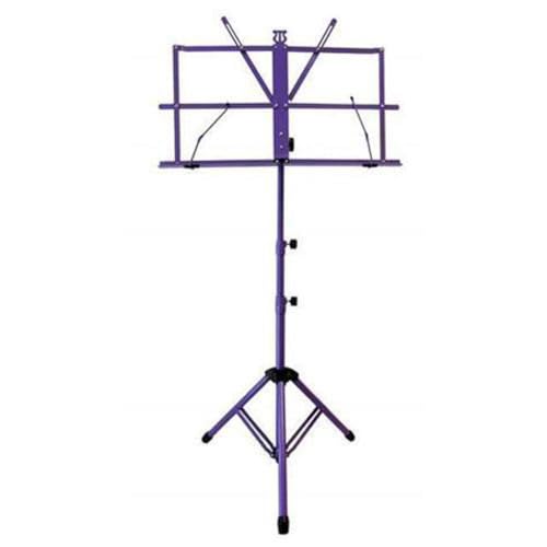 Audio2000'S AST4441PL Purple Portable Folding Steel Sheet Music Stand with One Carrying Bag (Total 1 Purple Music Stand with 1 Carrying Bag)