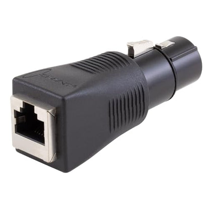 SIRS-E 2-Pack - CPoint XLR RJ45 Adapter CAT-5 Ethernet to DMX512 Cable Converter, Female 5-Pin, XLRJ45-5F - style: Female 5-Pin