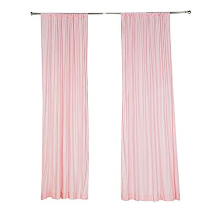 10 ft x 10 ft Black Polyester Photography Backdrop Drapes Curtains Panels - Wedding Decorations Home Party Reception Supplies - Blush/Rose Gold - color: Rose Gold