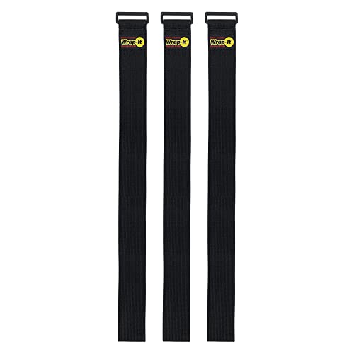Super-Stretch Wrap-It Storage Straps, 48-in x 2-in (3-Pack) - color: Black, size: 48" (3 Pack)