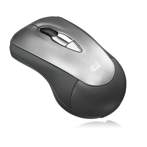 Adesso iMouse P10 Wireless Presenter Air Mouse Mobile 2.4 GHz RF 100 Feet Range MotionSense Gyroscopic Gesture Control Mini Pocket Travel Size Pointer Device for Laptop Desktop Windows PC | Mobile RF, 100 Feet Range, MotionSense Gyroscopic Gesture Control