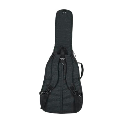 Gator Cases Transit Series Lightweight Jumbo Acoustic Guitar Gig Bag with Backpack Straps and Rubberized Base, Charcoal Black Exterior (GT-JUMBO-BLK) - color: Charcoal, style: Jumbo Acoustic Guitar