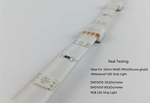 Threetwofour Strip Light Clips for 8-10mm Width Cable Clips Wire Holder | Self Adhesive LED Strip Clips LED Tape Light Mounting Clips Cable Clips For Dash Cams Network Cables - color: White