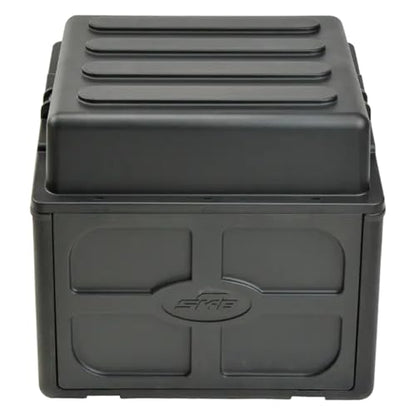 SKB Roto Rack/Mixer Console, 10U Slanted Rackmount on top, 6U Rackmount in Front with Steel Threaded Rails, Hard Lid and Doors and Side Access Ports - size: 1SKB-R106
