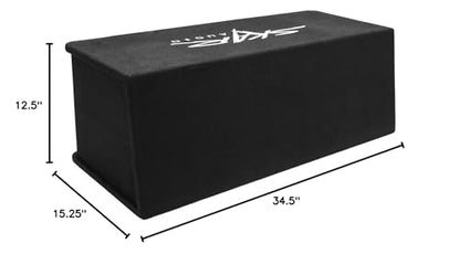 Skar Audio Dual 10" 2400W Loaded Sdr Series Vented Subwoofer Enclosure | SDR-2X10D4, Dual 10" D4 Loaded Enclosure - size: Dual 10" D4 Loaded Enclosure