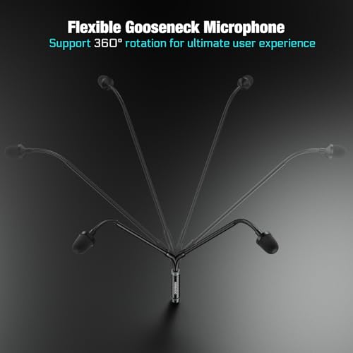Gooseneck Microphone 23 Inch DJ Mic Professional Dynamic Bob Barker Microphone for Audio Mixer,Dedicated Disc,Shouting,KTV Bar,Podium,Conference,Metal Supports 360°Rotation,Bending,3-pin XLR - size: 23 Inch