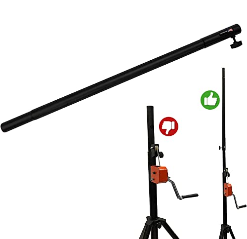33" Metal Height Extension Bar For Crank Up DJ Lighting Truss Trussing Stands. Add Nearly 3Ft. Height To Virtually Any Crank Up Stand!