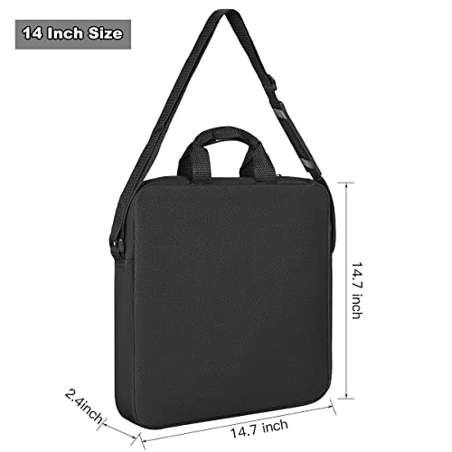 14" Ring Light Carrying Bag with Durable Nylon,Portable Camera Carrying Case for 14 inch Selfie Ring Light,14 inch Desk LED Protector-Black - size: 14 Inch