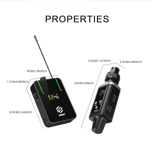AR9 UHF Mono Wireless in-Ear Monitor System Transmitter and Beltpack Receiver for Studio, Band Rehearsal and Live Performance (AR9-1-BK)