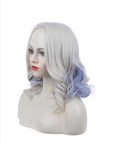 Blonde Ombre Blue Anime Cosplay Wig for Halloween Costume Party (Small Head) - color: Blonde Ombre Blue