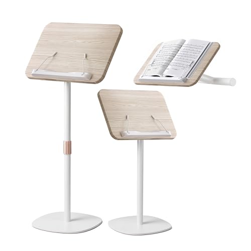 2-in-1 Dual-Use Music Stand & Tabletop Stand, 16.5"–51" Height Adjustable - color: White, size: Non-wheeled